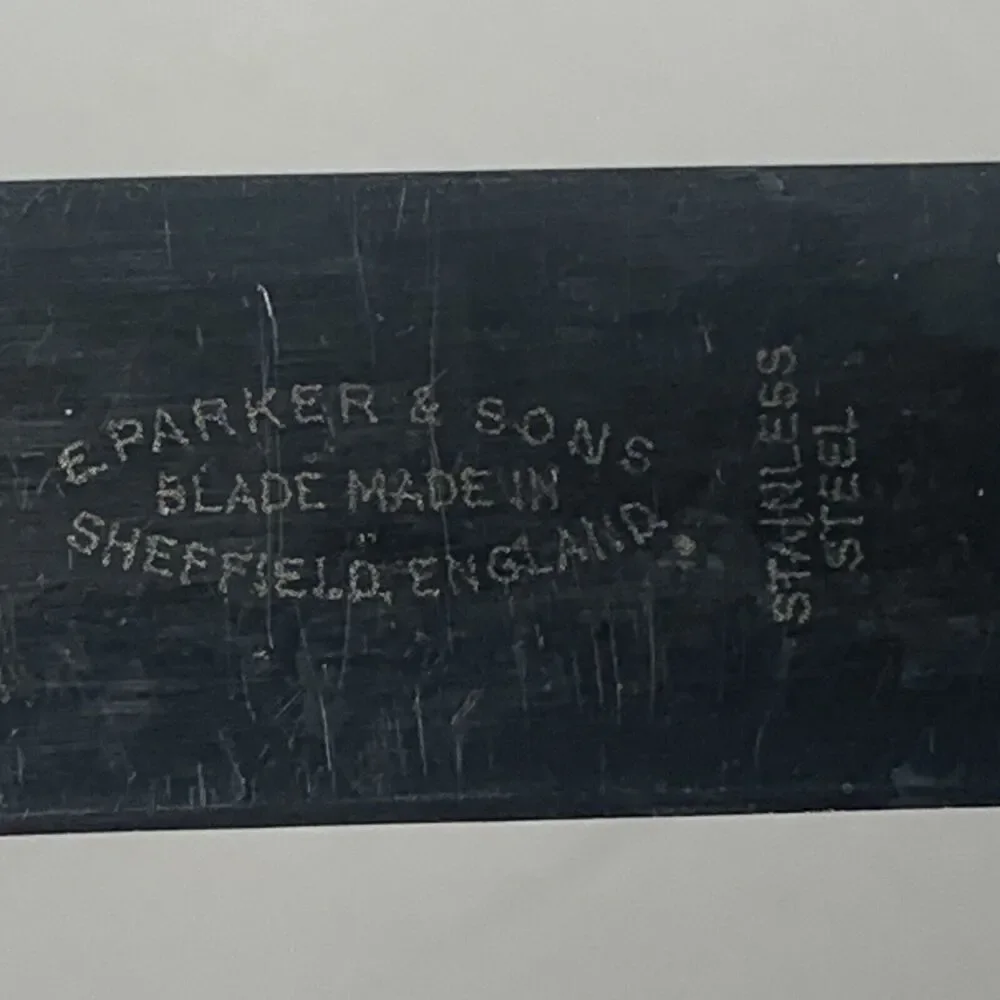 Vintage E. Parker & Sons Sheffield England Stainless Steel Carving Knife 13”